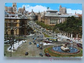 Postais: POSTAL DE MADRID. AÑO 1968. CIBELES Y CALLE DE ALCALÁ. 1525.